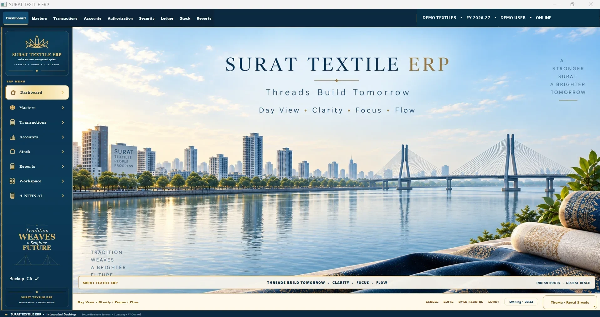 SURAT TEXTILE ERP stock overview